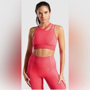 Gymshark ultra seamless sports bra in bright pink